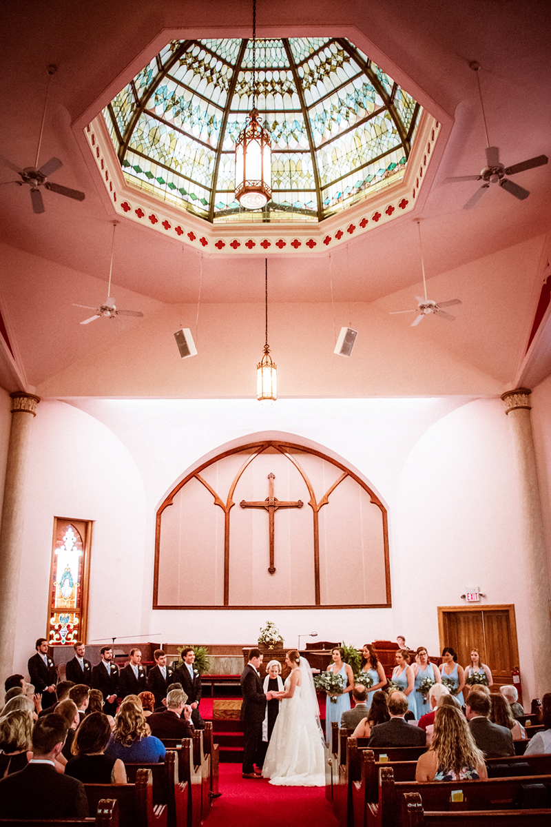 FPC wedding in the sanctuary